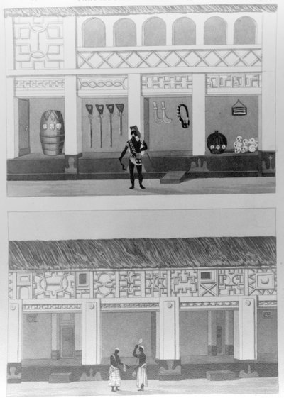 جزء من ساحة القصر 1817 بواسطة توماس إدوارد بوديتش